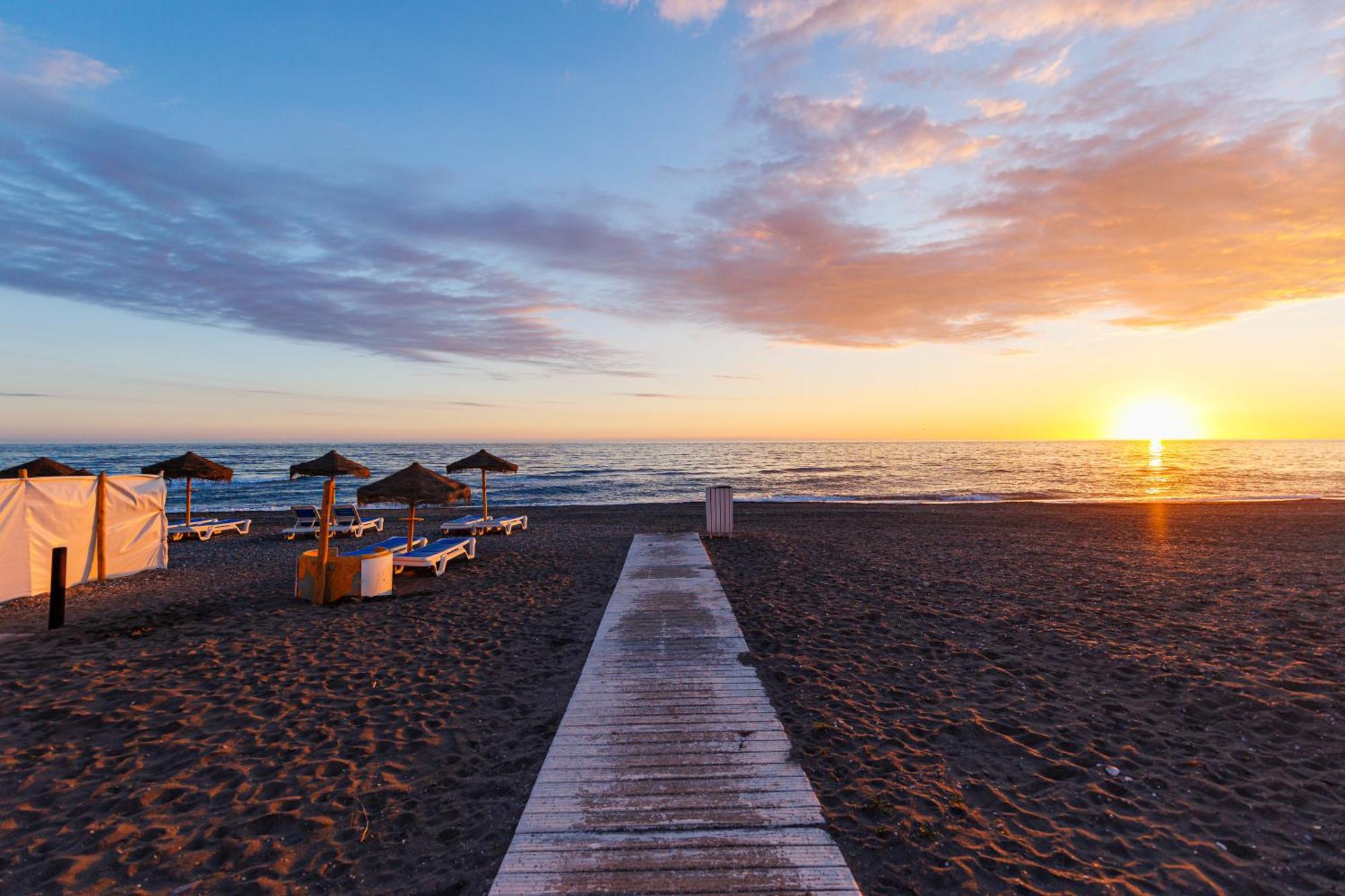 Laguna Beach Wohnung Mit Freiem Meerblick Torrox Esterno foto
